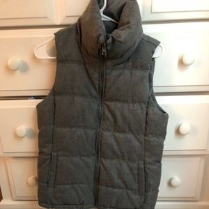 Gray vest; great for cold weather; size small